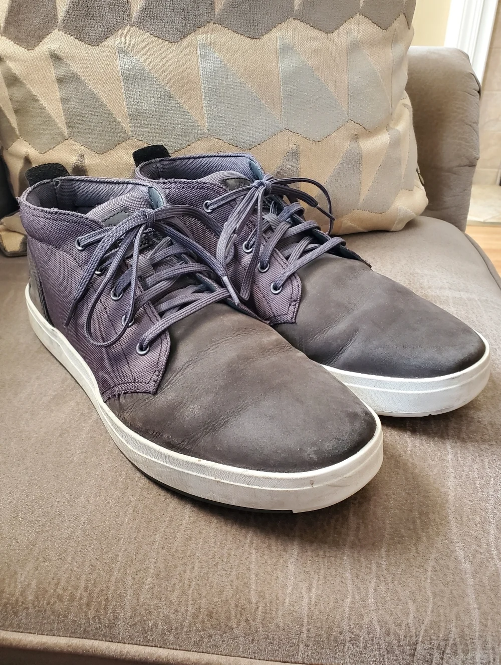 Timberland Men's Davis Square Chukka Shoe Size Mens 12 In Dark Gray